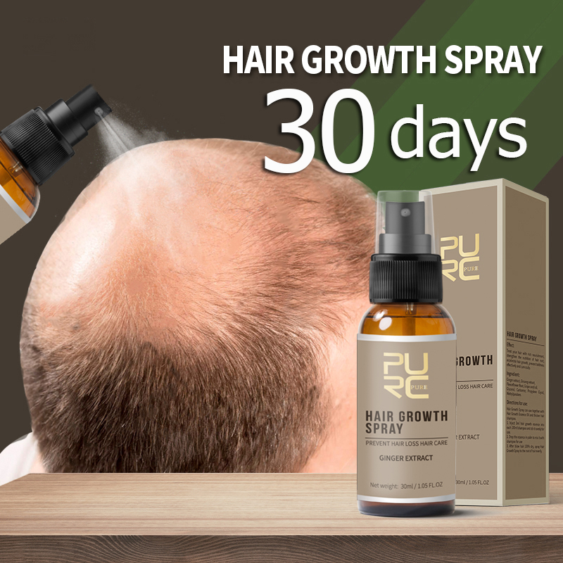 Purc Fast Hair Growth Spray 30day Strengthening Essence Antihair Loss Treatment Restores Dense Thicker Hair - 1